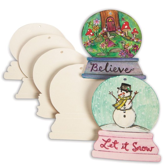 color me snow globes